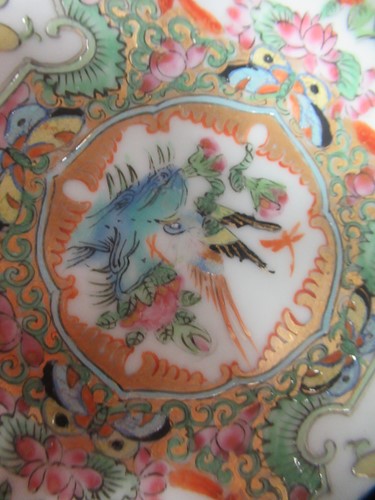 Lot 15 - A 19th century Canton Famille Verte plate...