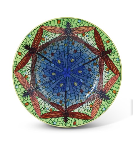 Lot 38 - Sally Tuffin for Dennis China Works, a dragonfly charger