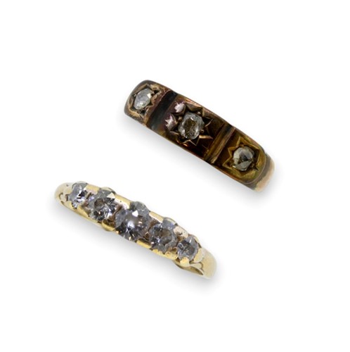 Lot 73 - Two diamond set rings