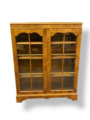 Lot 709 - A 1930's Queen Anne Revival burr walnut...