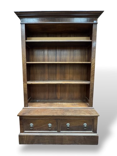 Lot 804 - A 19th century mahogany bookcase, the moulded...