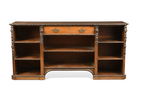 Lot 614 - A mahogany bookcase, 19th century