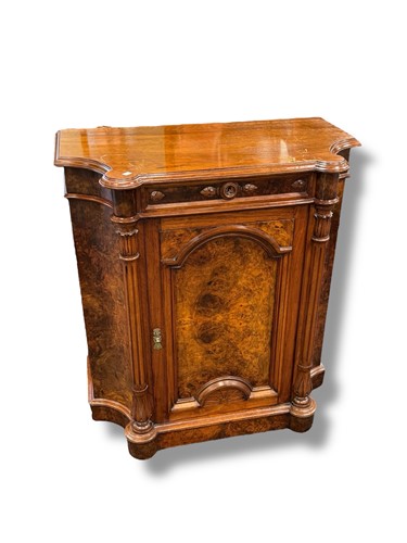 Lot 708 - A French 19th century walnut cupboard, with...