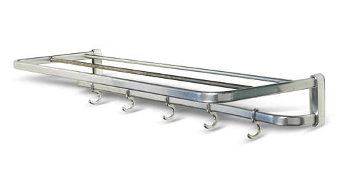 Lot 255 - A mid-century polished alloy 'Pullman' style luggage rack