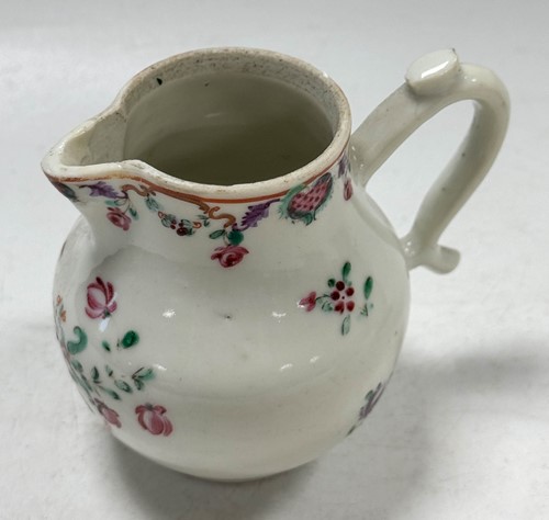 Lot 14 - Two Chinese famille rose sauceboats, Qianlong, circa 1780