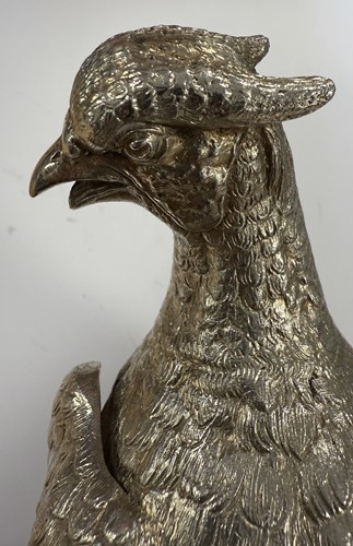Lot 272 - A pair of Elizabeth II silver table ornaments modelled as pheasants