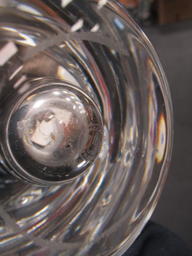 Lot 4 - Two modern Baccarat glass vases (one with...