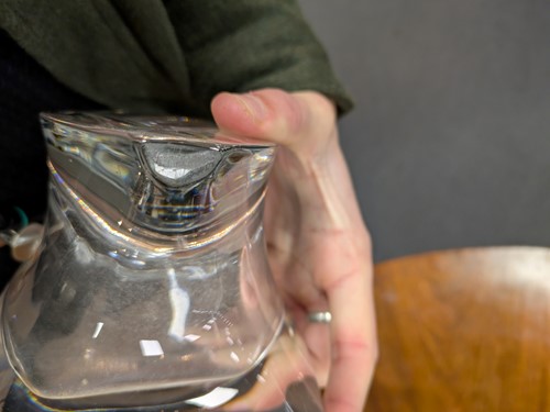 Lot 4 - Two modern Baccarat glass vases (one with...