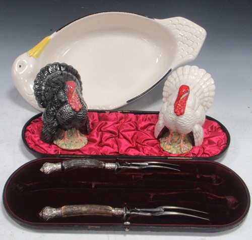 Lot 136 - Two Royal Doulton model turkeys, 'The Turkey'...