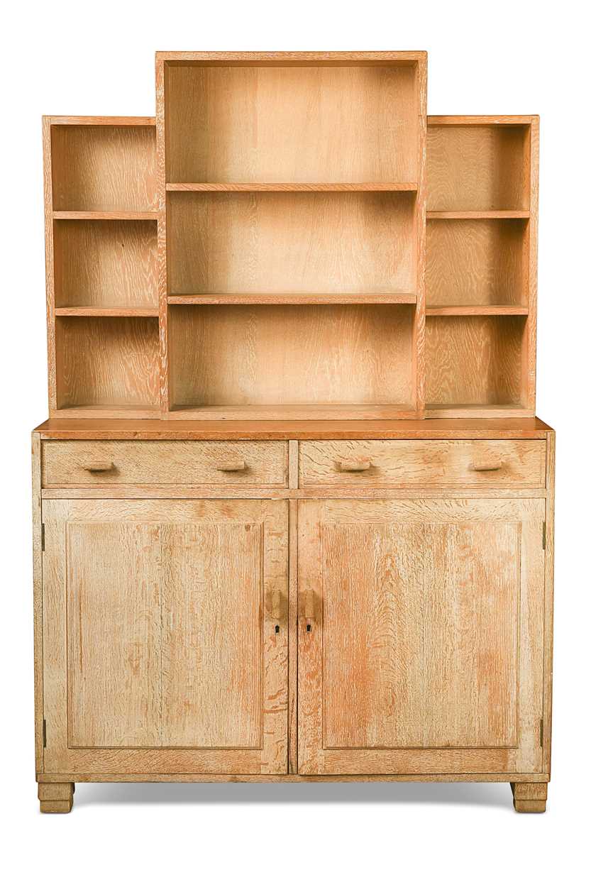 Lot 209 - A Heal's limed oak bookcase or dresser, circa 1930