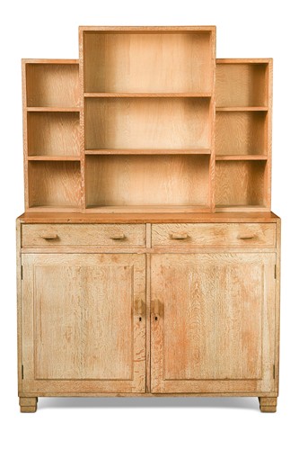 Lot 209 - A Heal's limed oak bookcase or dresser, circa 1930