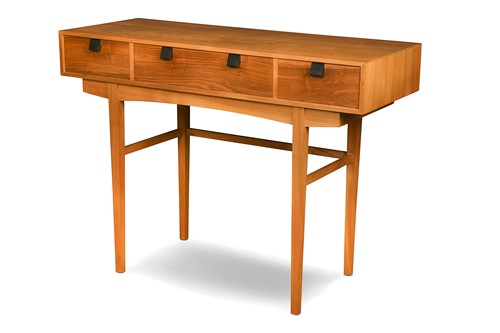 Lot 250 - Francis Zanker (1928-2023), a modernist Cotswold School walnut writing or side table