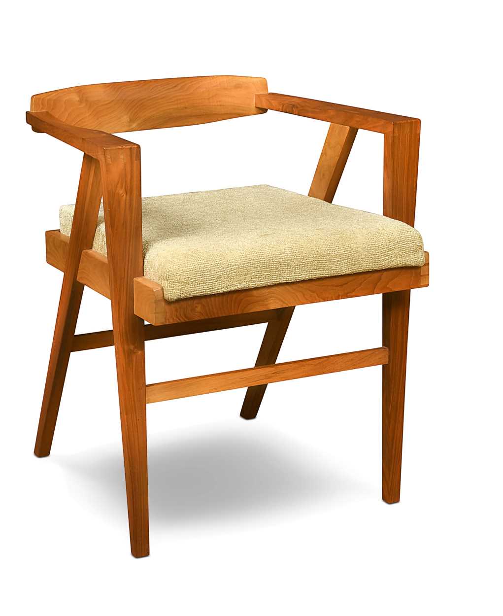 Lot 249 - Francis Zanker (1928-2023), a modernist Cotswold School walnut desk chair