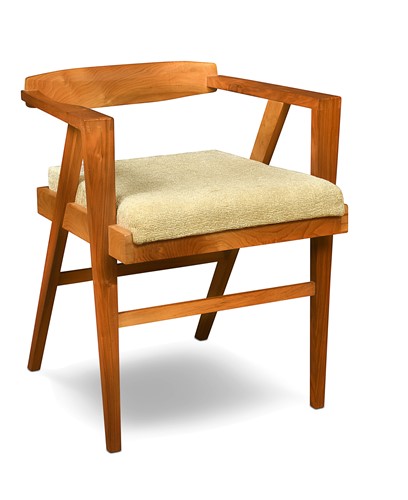 Lot 249 - Francis Zanker (1928-2023), a modernist Cotswold School walnut desk chair