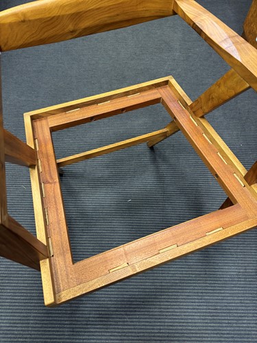 Lot 249 - Francis Zanker (1928-2023), a modernist Cotswold School walnut desk chair