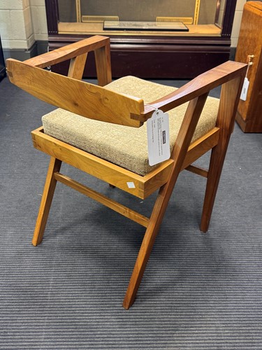 Lot 249 - Francis Zanker (1928-2023), a modernist Cotswold School walnut desk chair