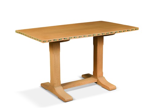 Lot 204 - A Heal's limed oak refectory table, circa 1920