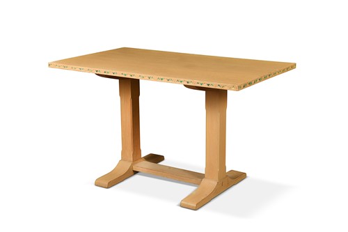 Lot 205 - A Heal's limed oak refectory table, circa 1920