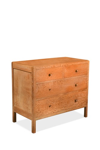 Lot 211 - A Heal's limed oak chest of drawers, circa 1930