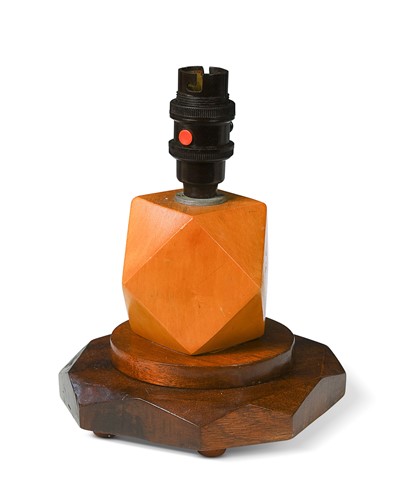 Lot 136 - Attributed to Heal's, an Art Deco geometric table lamp, circa 1930