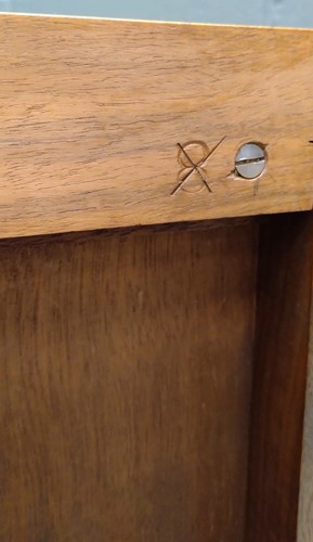 Lot 235 - A Heal's walnut corner desk, circa 1930
