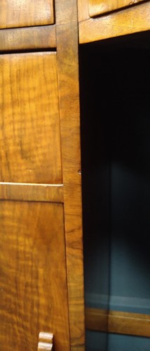 Lot 235 - A Heal's walnut corner desk, circa 1930