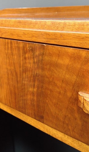 Lot 235 - A Heal's walnut corner desk, circa 1930
