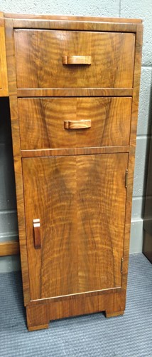 Lot 235 - A Heal's walnut corner desk, circa 1930