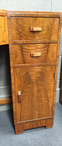 Lot 235 - A Heal's walnut corner desk, circa 1930