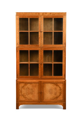 Lot 237 - A Heal's walnut sectional bookcase, circa 1930