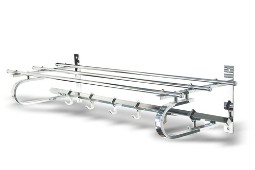 Lot 261 - A mid century chrome plated Pullman style luggage rack