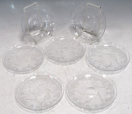 Lot 15 - A set of early 20th century wheel etched...