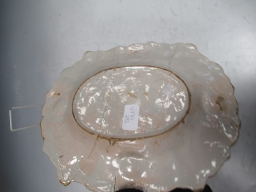 Lot 7 - An 18th century Angarano maiolica dish,...