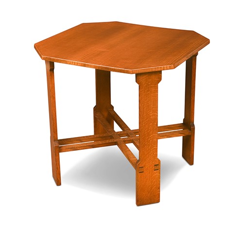 Lot 186 - Arthur Simpson (1857-1922) of Kendal, an Arts & Crafts "Lakes School" oak side table