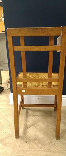 Lot 192 - Paul Matt for Brynmawr, an oak lattice back side chair