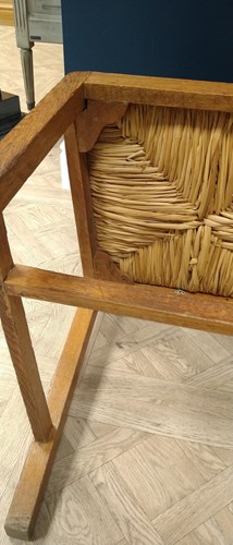 Lot 192 - Paul Matt for Brynmawr, an oak lattice back side chair