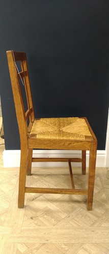 Lot 192 - Paul Matt for Brynmawr, an oak lattice back side chair