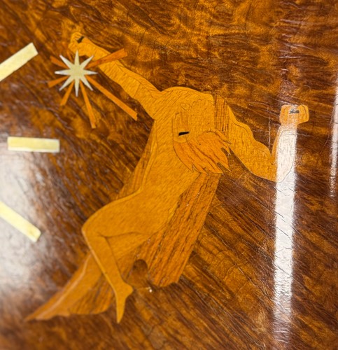 Lot 139 - An Art Deco burr walnut wall clock, circa 1930