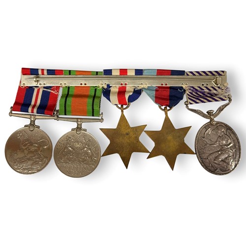 Lot 221 - A World War Two Distinguished Flying Medal (DFM) group of five