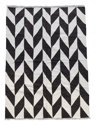 Lot 229 - A Bauhaus-inspired wool flat-weave carpet