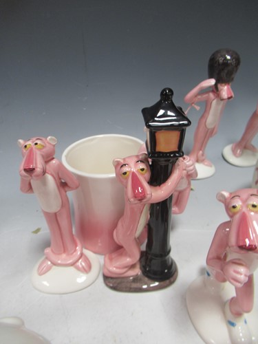 Lot 141 - A collection of ceramic Pink Panther models...