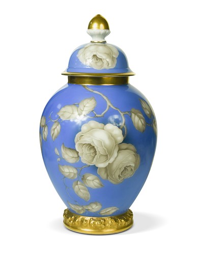 Lot 29 - Rosenthal, a large Art Deco porcelain vase and cover, circa 1935