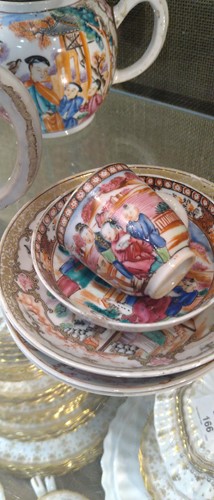 Lot 6 - A group of Mandarin porcelain, 18th century,...