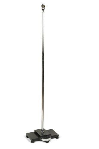 Lot 226 - An Art Deco chrome standard lamp, circa 1930