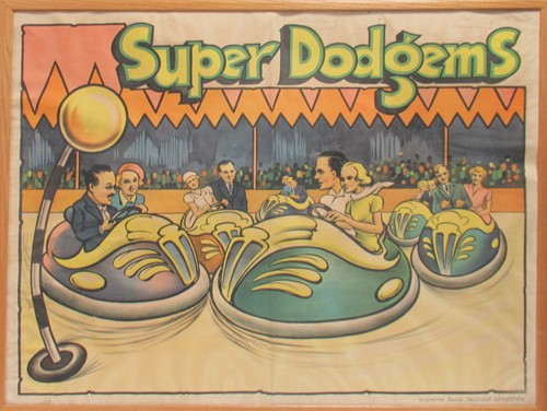 Lot 296 - Super Dodgems, a mid century lithographic...