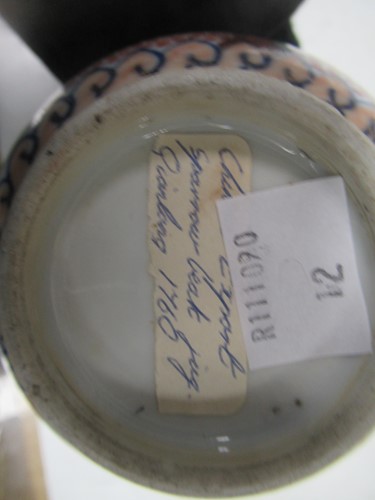 Lot 17 - A Chinese export sparrow beak jug and cover,...