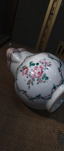 Lot 17 - A Chinese export sparrow beak jug and cover,...