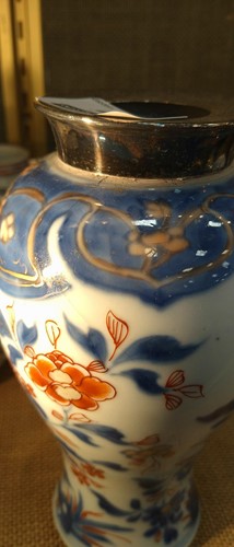 Lot 17 - A Chinese export sparrow beak jug and cover,...