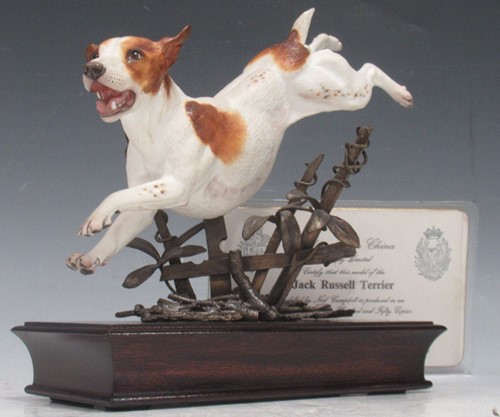 Lot 60 - Albany Fine China painted ceramic Jack Russell...