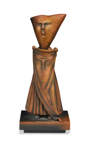 Lot 100 - Sergio Bustamante (1949-2014), a painted composition figure